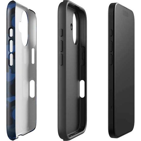 Blue Street Camo iPhone 16 Impact Case